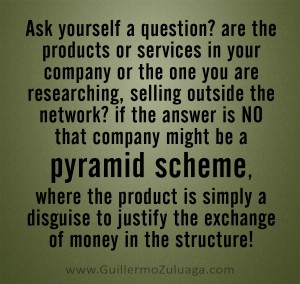 product must sell outside the network